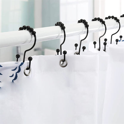 12 Pieces Stainless Steel Shower Curtain Hooks